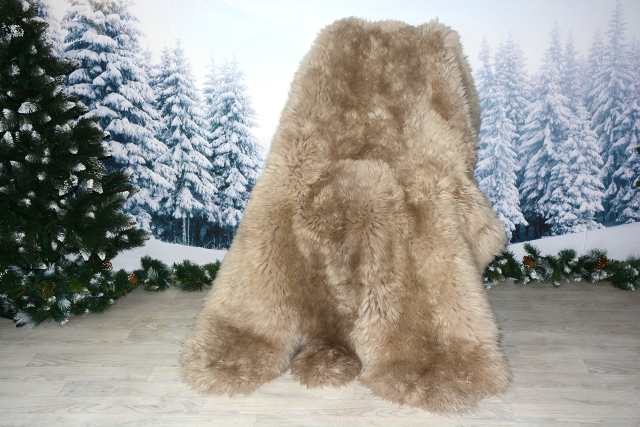 6er Lammfell Teppich Beige (öko)